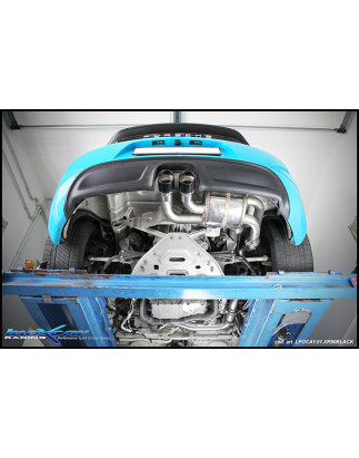 Posteriore con uscita centrale 2 x diam. 90 RACING PORSCHE CAYMAN - 2016 350CV (Cod. I-POCAY.05.RA)