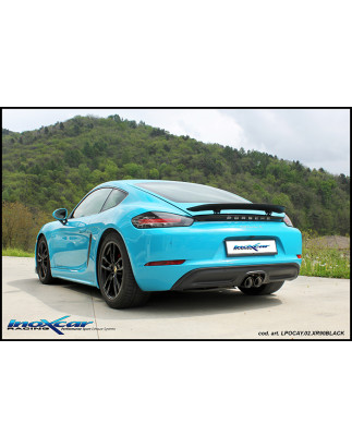 Posteriore con uscita centrale 2 x diam. 90 RACING PORSCHE CAYMAN - 2016 350CV (Cod. I-POCAY.05.RA)