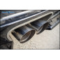 Tubi sostituzione catalizzatori dx+sx + Posteriore silenziato con uscita centrale 2 x diam. 90 RACIN
