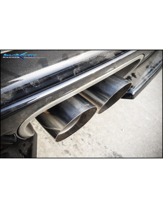 Tubi sostituzione catalizzatori dx+sx + Posteriore silenziato con uscita centrale 2 x diam. 90 RACIN
