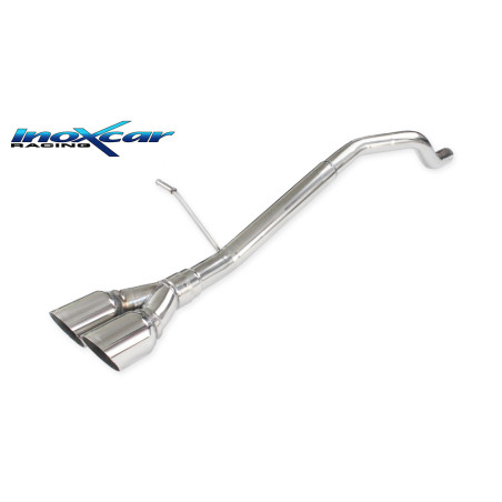 Posteriore senza silenziatore con uscita 2 x diam. 80 RACING RENAULT CLIO 4 900 - 2018 75CV (Cod. I-