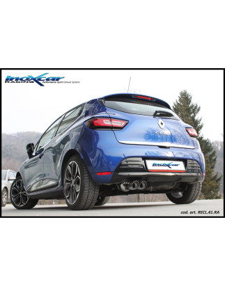 Posteriore senza silenziatore con uscita 2 x diam. 80 RACING RENAULT CLIO 4 900 - 2018 75CV (Cod. I-