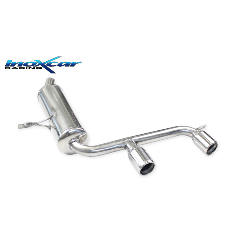 Posteriore con uscita CENTRALE 2 x diam. 80 RENAULT MEGANE GT 2.0 DCI - 2007 150CV II (Cod. I-REME.1
