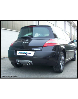 Posteriore con uscita CENTRALE 2 x diam. 80 RENAULT MEGANE GT 2.0 DCI - 2007 150CV II (Cod. I-REME.1
