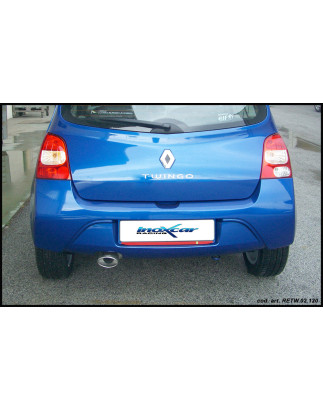 Posteriore con uscita diam. 90 RALLY RENAULT TWINGO II 1.2 GT TURBO - 2007 100CV (Cod. I-RETW.02.90R