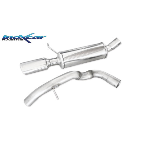 Posteriore con uscita singola ovale 120x80 mm SEAT LEON - 2002 210CV (type 1M) (Cod. I-SELE.08.120)