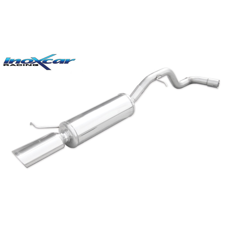 Posteriore con uscita singola ovale 120x80 mm SEAT LEON - 2000 130CV (type 1M) (Cod. I-SELE.09.120)