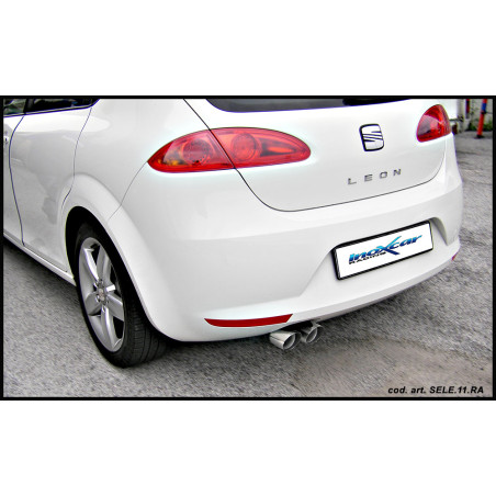 Posteriore con uscita singola ovale 120x80 OBLIQUO SEAT LEON - 2005 105CV (type 1P) (Cod. I-SELE.11.