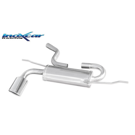 Posteriore con uscita singola ovale 120x80 OBLIQUO SEAT LEON - 2005 102CV (type 1P) (Cod. I-SELE.15.