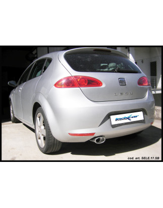 Posteriore con uscita singola ovale 120x80 OBLIQUO SEAT LEON - 2005 125CV (type 1P) (Cod. I-SELE.17.