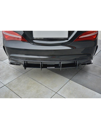 DIFFUSORE POSTERIORE V.1 Mercedes CLA A45 AMG C117 Facelift (Cod. M-ME-CLA-117F-AMG-CNC-RS1A)