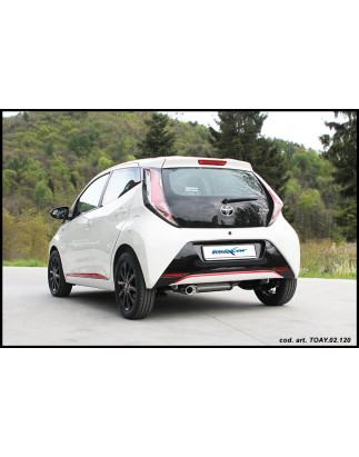 Posteriore con uscita diam. 80 TOYOTA AYGO 1.0 - 2014 69CV (Cod. I-TOAY.02.80)
