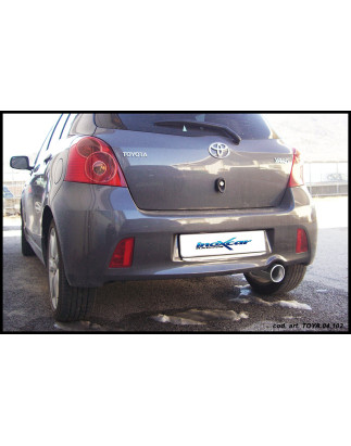 Posteriore con uscita singola diam. 80 TOYOTA YARIS 1.8 TS - 2006 133CV (Cod. I-TOYA.04.80)