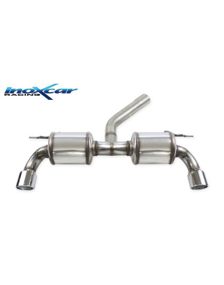 Posteriore DUPLEX con 2 silenziatori uscita diam. 90 X-RACE - BMW F21 2016 SERIE 1 (Cod. I-TWBMF21.0