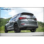 Tubo centrale diretto + Terminale silenziato con uscita 2 x 90x70 X-RACE BLACK MATT DX+SX Vavole mon