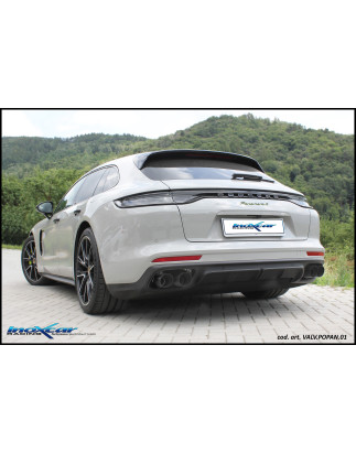 Tubo centrale diretto + Posteriore con uscita 2 x diam. 90 BLACK CERAMIC DX+SX Valvole motorin - 201