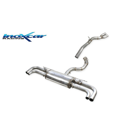 Tubo centrale diretto + Terminale silenziato Vavole con montaggio motorini elettrici di serie RS Q3 