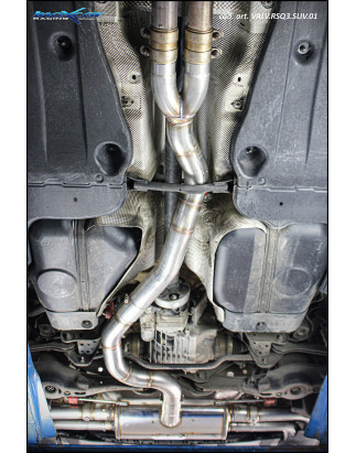 Tubo centrale diretto + Terminale silenziato Vavole con montaggio motorini elettrici di serie RS Q3 