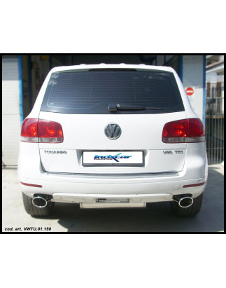 Posteriore con uscita singola ovale 150x105 OBLIQUO DX+SX VOLKSWAGEN TUAREG 5.0 V10 TDI - 2007 313CV