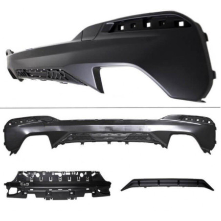 Sottoparaurti posteriore Sport-Performance for BMW 5er G30 G31 with M-Package (Cod. M-14060)