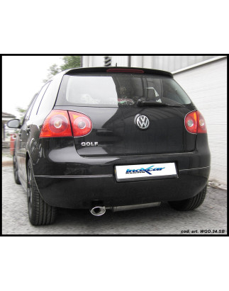 Posteriore con uscita singola diam. 102 VOLKSWAGEN GOLF 5 1.6 FSI - 2003 115CV (Cod. I-WGO.34.102)