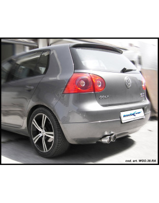 Posteriore con uscita 2 x diam. 80 RACING VOLKSWAGEN GOLF 5 2.0 TDI SPORT 4MOTION - 2004 140CV (Cod.