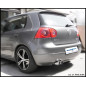 Posteriore con uscita 2 x diam. 80 RACING VOLKSWAGEN GOLF 5 2.0 TDI SPORT 4MOTION - 2004 140CV (Cod.
