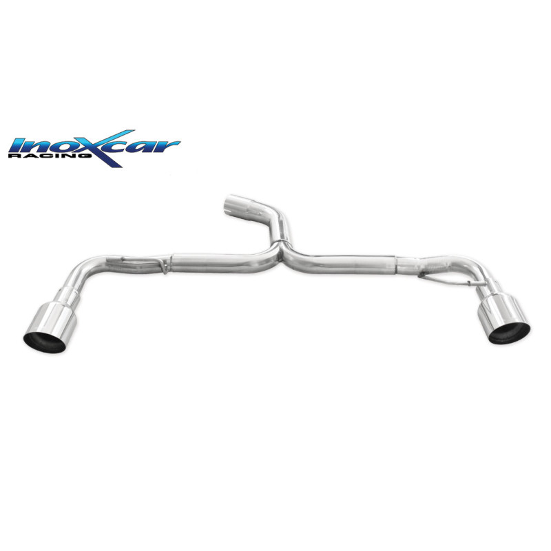 Posteriore senza silenziatore con uscita diam. 102 RACING DX+SX VOLKSWAGEN SCIROCCO 2.0R TFSI - 2010 Posteriore senza silenziatore con uscita diam. 102 RACING DX+SX VOLKSWAGEN SCIROCCO 2.0R TFSI - 2010