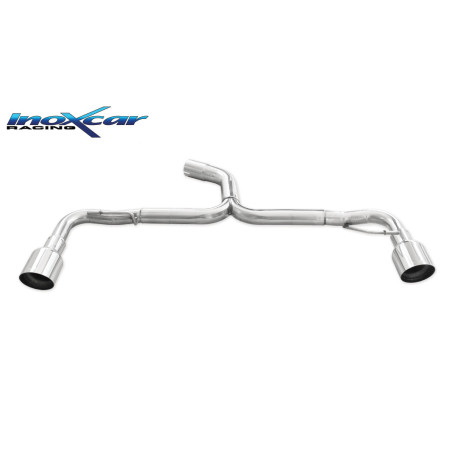 Posteriore senza silenziatore con uscita diam. 102 RACING DX+SX VOLKSWAGEN SCIROCCO 2.0R TFSI - 2010