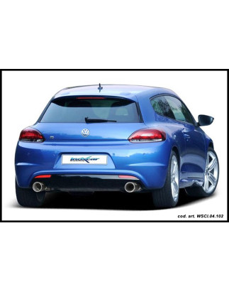 Posteriore senza silenziatore con uscita diam. 102 RACING DX+SX VOLKSWAGEN SCIROCCO 2.0R TFSI - 2010