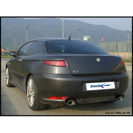 Posteriore con uscita singola ovale 120x80 mm ALFA ROMEO GT 1.9 16V MJT - 2004 150CV (Cod. I-ALGT.01