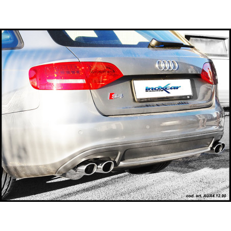 Posteriore con uscita DX+SX 2 x diam. 80 RACING AUDI A4 - 2009 333CV (type B8) (Cod. I-AUA4.12.RA)