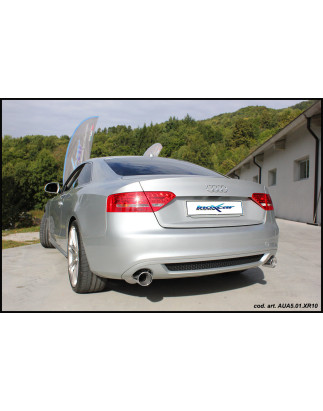 Posteriore con uscita diam. 100 X-RACE DX+SX AUDI A5 QUATTRO 2.7 TDI - 2007-2011 190CV (Cod. I-AUA5.