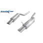 Posteriore con uscita singola ovale 120x80 mm DX+SX AUDI A6 - 2002-2004 450CV (type 4B) (Cod. I-AUA6