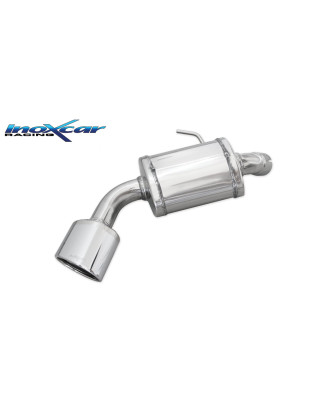 Posteriore con uscita singola ovale 120x80 mm OBLIQUO BMW E87 SERIE 1 120D - 2004 163CV (Cod. I-BME8