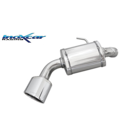 Posteriore con uscita singola ovale 120x80 mm OBLIQUO BMW E87 SERIE 1 120D - 2004 163CV (Cod. I-BME8