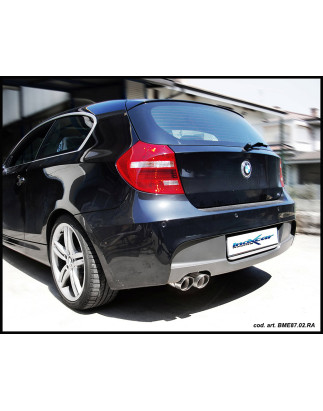 Posteriore con uscita 2 x diam.80 BMW E87 SERIE 1 116I-118I 2004- - 2004 (Cod. I-BME87.02.80)