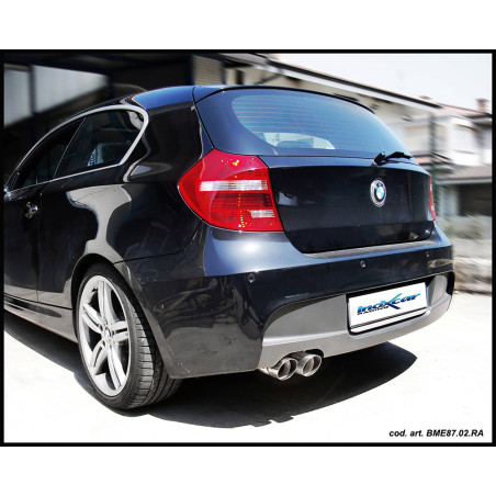 Posteriore con uscita 2 x diam.80 BMW E87 SERIE 1 116I-118I 2004- - 2004 (Cod. I-BME87.02.80)