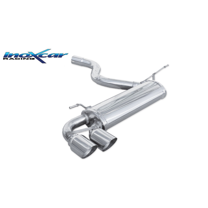 Posteriore con uscita 2 x diam.80 RACING BMW F21 SERIE 1 2.0 TURBO 125I - 2013-2014 218CV (Cod. I-BM
