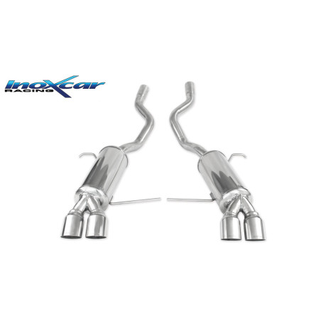 Posteriore con uscita 2 x diam. 80 RACING DX+SX BMW X5 - 2001 218CV (type E53) (Cod. I-BMX5.02.RA)