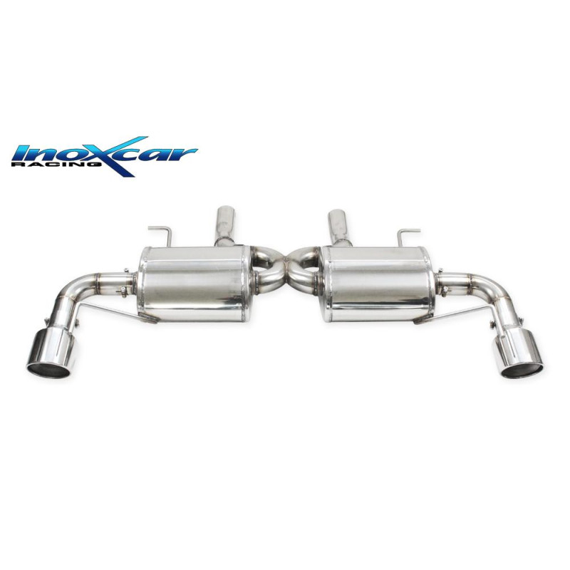 Posteriore silenziato con uscita diam. 110 X-RACE dx+sx CHEVROLET CAMARO 3.6 V6 - 2016 (Cod. I-CHCA.