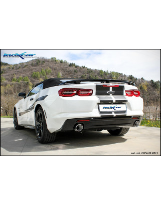Posteriore silenziato con uscita diam. 110 X-RACE dx+sx CHEVROLET CAMARO 3.6 V6 - 2016 (Cod. I-CHCA.