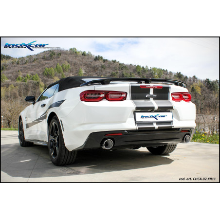 Posteriore silenziato con uscita diam. 110 X-RACE dx+sx CHEVROLET CAMARO 3.6 V6 - 2016 (Cod. I-CHCA.