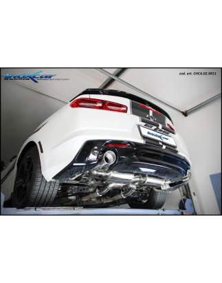Posteriore silenziato con uscita diam. 110 X-RACE dx+sx CHEVROLET CAMARO 3.6 V6 - 2016 (Cod. I-CHCA.