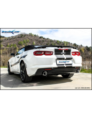 Posteriore silenziato con uscita diam. 110 X-RACE dx+sx CHEVROLET CAMARO 3.6 V6 - 2016 (Cod. I-CHCA.