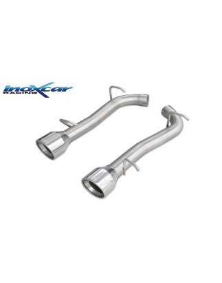Posteriore senza silenziatore con uscita diam. 100 X-RACE DX+SX CHRYSLER 300C 3.0 V6 CRD (Cod. I-CHR