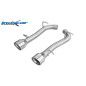 Posteriore senza silenziatore con uscita diam. 100 X-RACE DX+SX CHRYSLER 300C 3.0 V6 CRD (Cod. I-CHR