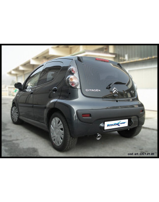 Posteriore con uscita singola diam.102 CITROEN C1 1.0 - 2005 68CV (Cod. I-CIC1.01.102)