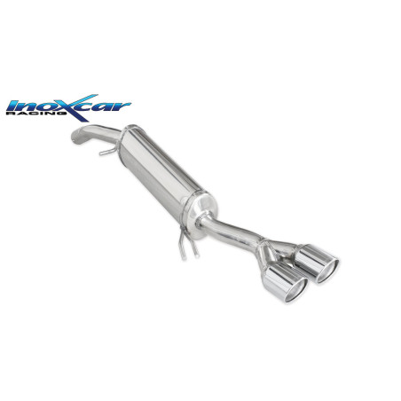 Posteriore con uscita 2 x diam. 80 X-RACE FIAT NEW BRAVO 1.4 T-JET SPORT - 2007 150CV (type 198) (Co