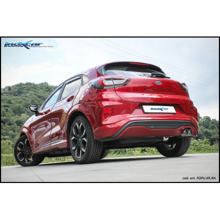 Posteriore con uscita 2 x diam. 80 RACING FORD PUMA 1.0 - 2022 2020-- (Cod. I-FOPU.05.RA)
